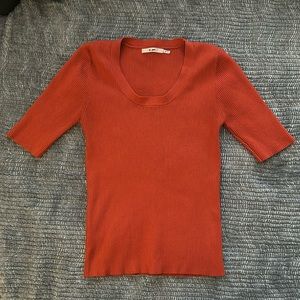 Orange quarter length shirt